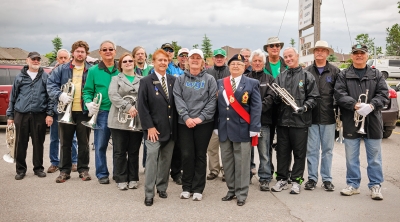 Alumni Corps members with Legion Executive (Bobcaygeon, 2012)
Photo by David Johns
Keywords: 2012