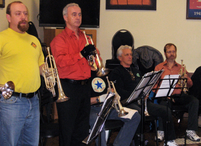 Some enthusiastic sopranos rehearsing at the Legion (December 9, 2012)
Photo by Jacqueline Edna Nicholls
Keywords: 2012