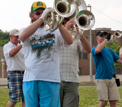 Optimists Alumni rehearsing (July 15, 2012)
Photo by Eric McConachie
Keywords: 2012