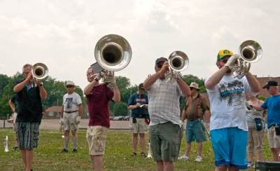 Optimists Alumni rehearsing (July 15, 2012)
Photo by Eric McConachie
Keywords: 2012