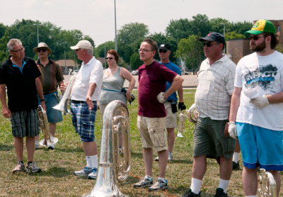 Optimists Alumni rehearsing (July, 2012)
Photo by Eric McConachie
Keywords: 2012