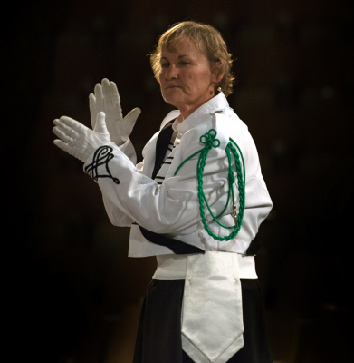 Jackie Nicholls, Optimists Drum Major (London, 2012)
Photo by David Johns
Keywords: 2012