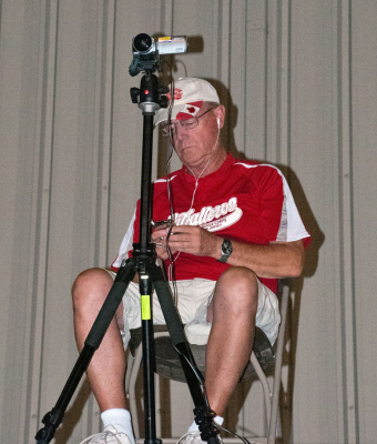 Jack Roberts, our videographer (Oshawa, 2012)
Photo by Eric McConachie
Keywords: 2012
