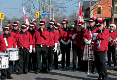 Members of Scout House Alumni (Guelph Santa Parade, 2012)
Photo by Eric McConachie
Keywords: 2012