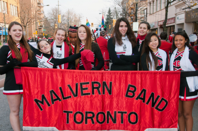 Malvern Band (Oakville Santa parade, 2012)
Photo by Eric McConachie
Keywords: 2012