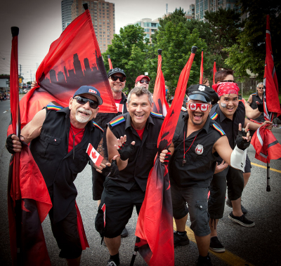 Dave with ROTC (Canada Day, Scarborough, 2013) 
Photo by David Johns
Keywords: 2013