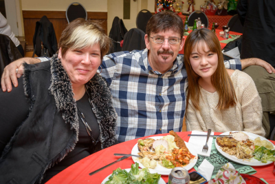 Kathleen, Doug & Sarah (Christmas Party, 2013)
Photo by David Johns
Keywords: 2013