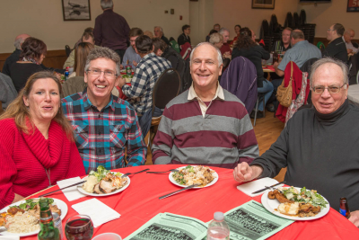 Lyn, Frank, Bob & Parky (Christmas Party, 2013)
Photo by David Johns
Keywords: 2013