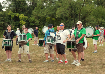 Optimists Alumni drums enjoying the rehearsal (Annapolis, 2013)
Photo by Eric McConachie
Keywords: 2013