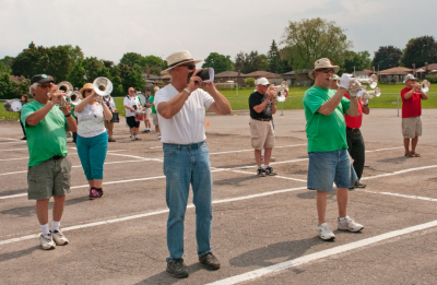 Optimists Alumni rehearsing (Oshawa Exhibition, June 1, 2013)
Photo by Eric McConachie
Keywords: 2013
