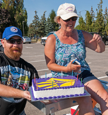 Jeremy and Jackie with Jackie's birthday cake (Aug 24, 2013)
Photo by David Johns
Keywords: 2013