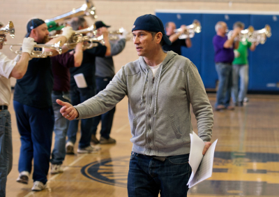 Dave Lockie working with the drill (Humber College, 2013)
Photo by David Johns
Keywords: 2013