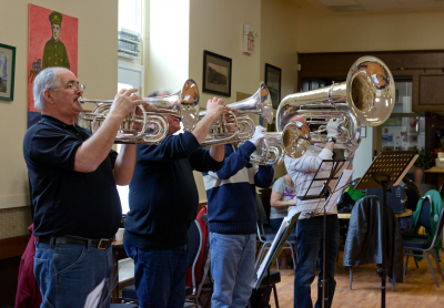 Optimists Alumni rehearsing (March 3, 2013)
Photo by David Johns
Keywords: 2013