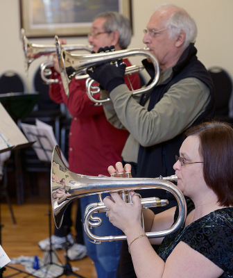 Ron, Bob and Heather, Optimists Alumni rehearsing (March, 2013)
Photo by David Johns
Keywords: 2013