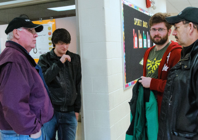 Barry, Wes, Matt & Doug (Kitchener rehearsal, 2013)
Photo by Eric McConachie
Keywords: 2013