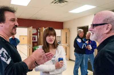 Al Chez, Sarah & Barry (Kitchener rehearsal, 2013)
Photo by Eric McConachie
Keywords: 2013