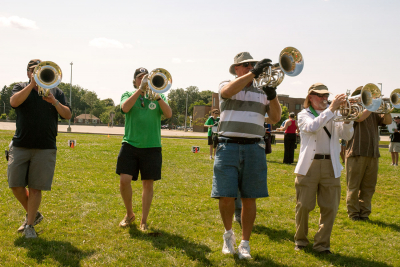 Optimists Alumni rehearsing (Ken Cox, July, 2013)
Photo by Eric McConachie
Keywords: 2013