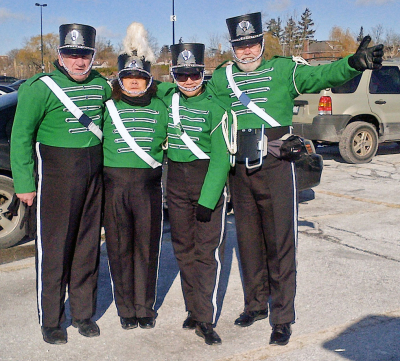 Gord Brown, Grace Ho, Lisa Lin & Ken Taylor (Streetsville Santa Parade, 2013)
Submitted by Ken Taylor
Keywords: 2013