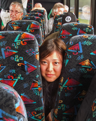 Ayaka on the bus (Sudbury, 2013)
Photo by David Johns
Keywords: 2013