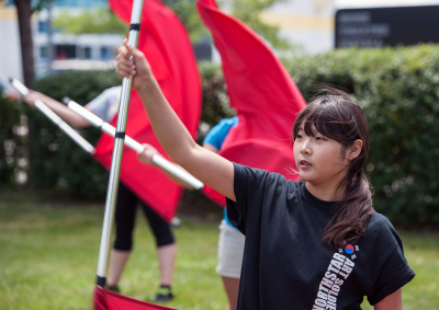 Optimists Alumni guard rehearsing (Waterloo, 2013)
Photo by David Johns
Keywords: 2013