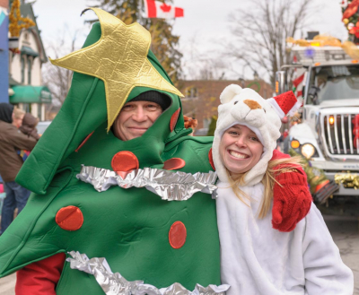 A couple of participants (Acton Santa Claus Parade, 2014)
Photo by David Johns
Keywords: 2014