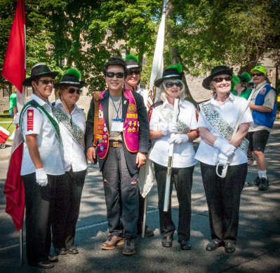 Members of Simcoe United Alumni (Lions International Parade, Toronto, 2014)
Photo by Eric McConachie
Keywords: 2014