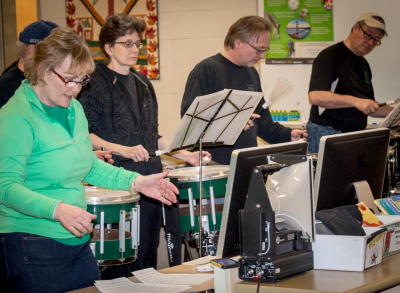 Optimists Alumni rehearsing (80th BDs, 2014)
Photo by Frans Rood
Keywords: 2014