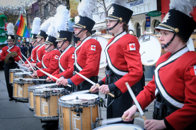MM Robinson Drum Line (Oakville Santa Parade, 2014)
Photo by Eric McConachie
Keywords: 2014