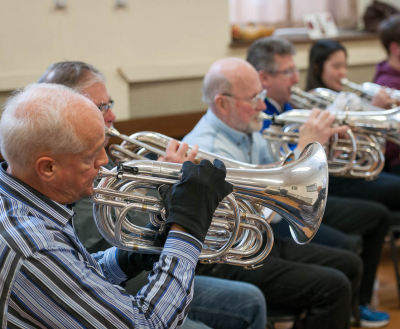 Optimists Alumni rehearsing (February, 2014)
Photo by David Johns
Keywords: 2014