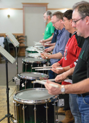 Optimists Alumni rehearsing (Feb, 2014)
Photo by David Johns
Keywords: 2014