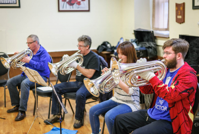 Optimists Alumni rehearsing (Jan, 2014)
Photo by David Johns
Keywords: 2014