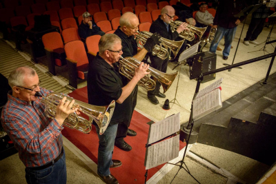 Optimists Alumni rehearsing (Humber College, 2014)
Photo by David Johns
Keywords: 2014
