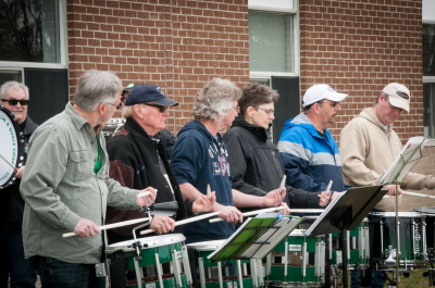 Drum Line rehearsing (April, 2014)
Photo by Eric McConachie
Keywords: 2014