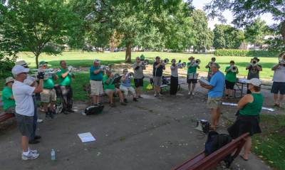 Optimists Alumni rehearsing (DCA, Rochester, 2014)
Photo by David Johns
Keywords: 2014