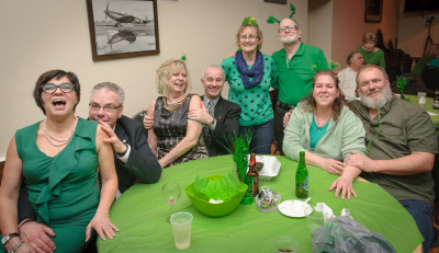 Debbie, Dave, Glenda, Doug, Jackie, Barry, Kim & Keith (Wearing of the Green, 2014)
Photo by David Johns
Keywords: 2014