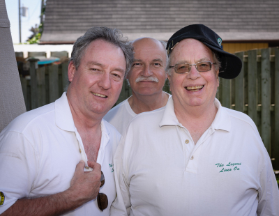 Scott, Rick and John (BBQ after Highland Creek Parade, 2015)
Photo by David Johns
Keywords: 2015