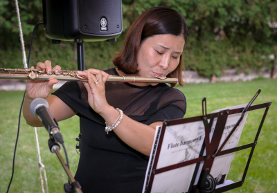 Yun serenading us with her flute (End of Season BBQ, 2016)
Photo by David Johns
Keywords: 2016