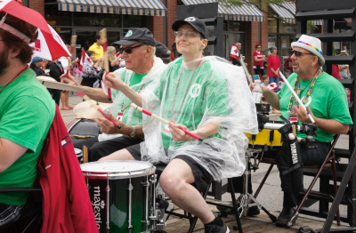 Lorne, Judy and Doug, Optimists Alumni (Canada Day, Port Credit, 2016)
Photo by David Johns
Keywords: 2016