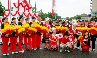 Participants in parade (Canada Day, Port Credit, 2016)
Photo by Eric McConachie
Keywords: 2016