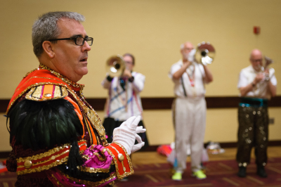Peter Jones, Optimists Alumni Drum Major (Soundsport, Indianapolis, 2016)
Photo by David Johns
Keywords: 2016