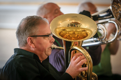 Dave Bruce, Optimists Alumni rehearsing (Legion, 2016)
Photo by David Johns
Keywords: 2016