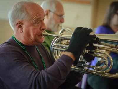 Mike Lang, Optimists Alumni rehearsing (Legion, 2016)
Photo by David Johns
Keywords: 2016