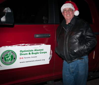 Barry Woods, our designated driver, Optimists Alumni (Brantford Santa Claus parade, 2016)
Photo by David Johns
Keywords: 2016