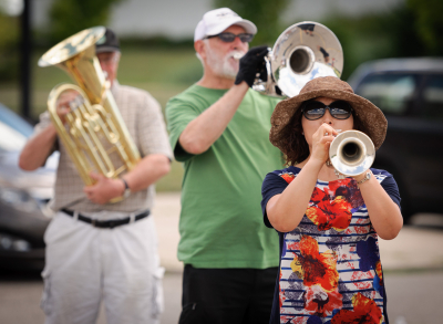 Brian, Bob and Soo, Optimists Alumni rehearsing (Waterloo, 2016)
Photo by David Johns
Keywords: 2016