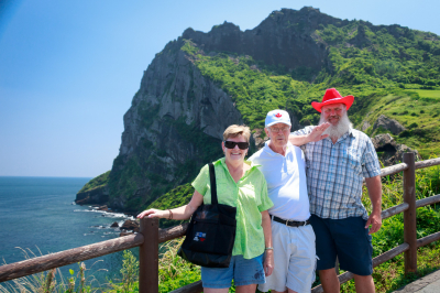 Debbie, Brian and Keith (Jeju, South Korea, 2017) 
Photo by Bob Carell
Keywords: 2017