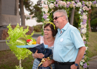  Dave and Debbie Bruce at their 40th wedding anniversary (Jeju, South Korea, 2017)
Photo by David Johns
Keywords: 2017