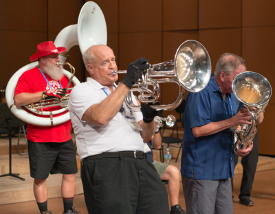 Keith, Mike and Dave, Optimists Alumni rehearsing (Jeju, South Korea, 2017)
Photo by David Johns
Keywords: 2017