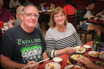 Ric and Laurie at our pre-trip Korean meal (July 22, 2017)
Photo by David Johns
Keywords: 2017