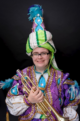 Kirstine Hyslop in her Party Gras costume (July, 2017)
Photo by David Johns
Keywords: 2017