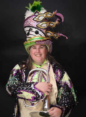Liz Dodsworth in her Party Gras costume (July, 2017)
Photo by David Johns
Keywords: 2017